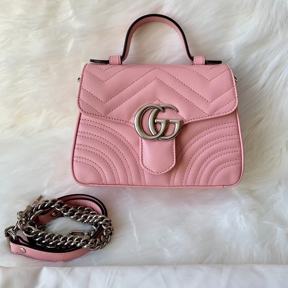 Gucci Pastel Pink Mini Marmont Tote - Picture 3 of 16